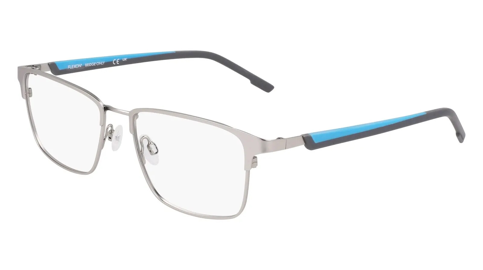 Flexon E1154 2 Flexon E1154 048 - Satin Silver / Cerulean