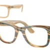 Ray-Ban RX4340V 8383 - Photo Striped Brown