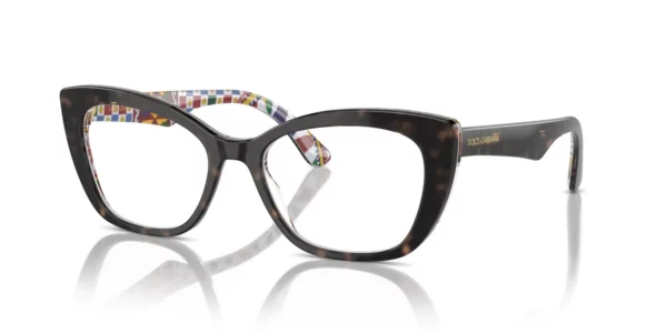 Dolce & Gabbana DG3360 3217 - Havana on White Borrow