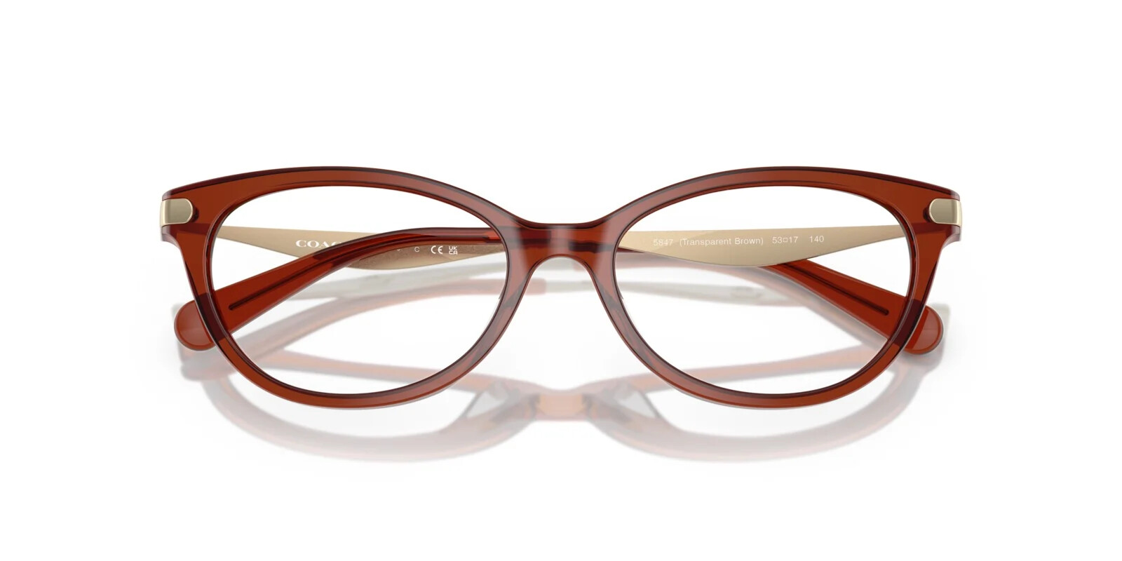 Coach Hc6245U 1 Coach HC6245U 5847 - Transparent Brown