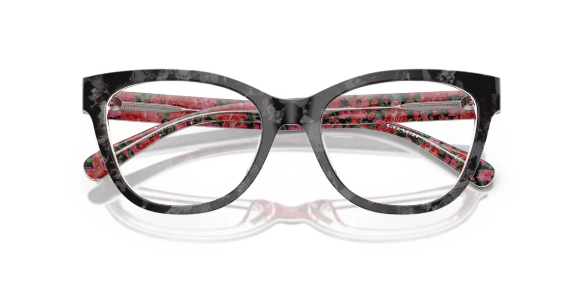 Coach HC6249U 5846 - Black Tortoise / Pink Floral