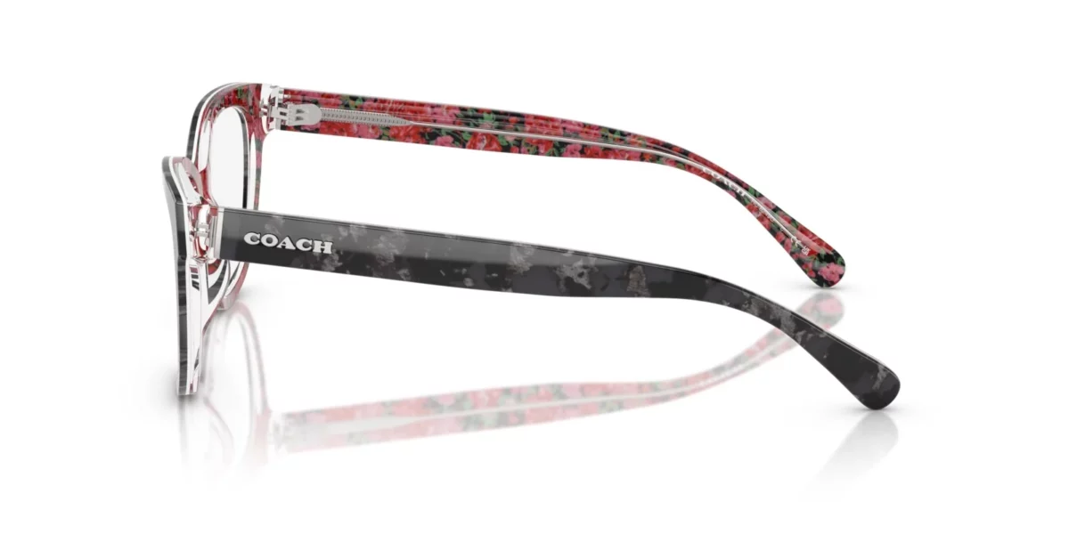 Coach HC6249U 5846 - Black Tortoise / Pink Floral