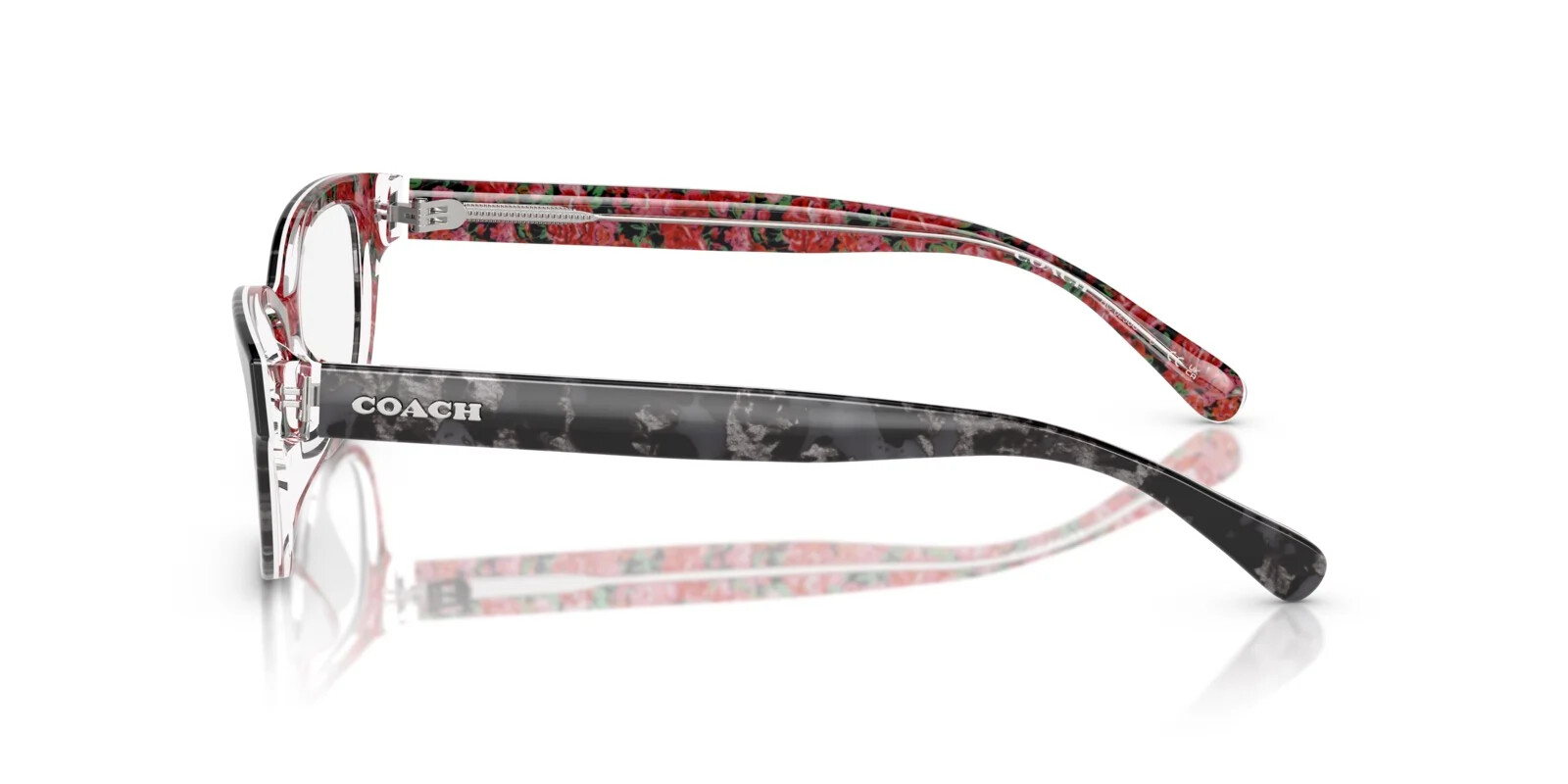 Coach Hc6250U 6 Coach HC6250U 5846 - Black Tortoise / Pink Floral