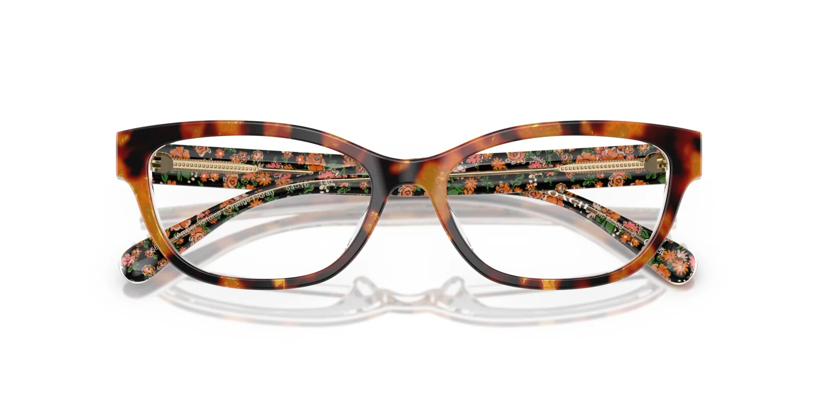 Coach Hc6250U 1 Coach HC6250U 5847 - Amber Tortoise / Orange Floral