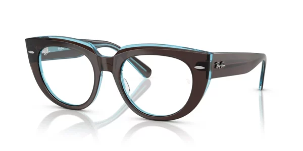 Ray-Ban RX5586 8366 - Brown on Transparent Blue