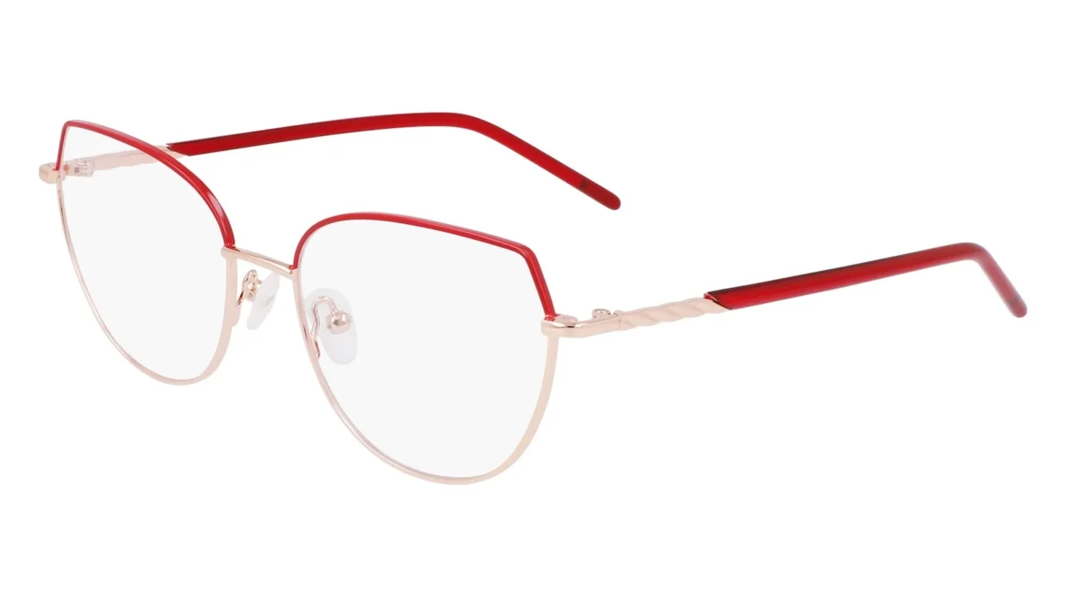 Marchon M-4030 772 - Rose Gold / Red
