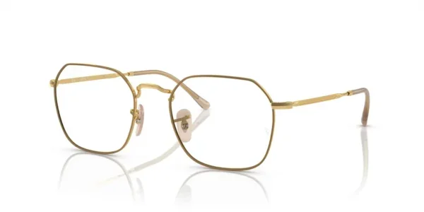 Ray-Ban RX3694V 3167 - Beige on Gold