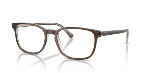 Ray-Ban RX5418 8365 - Brown on Transparent Light Brown