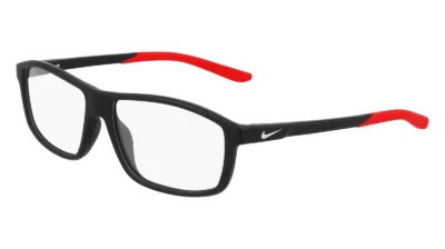 NIKE 7291 006 - Matte Black / Universal Red