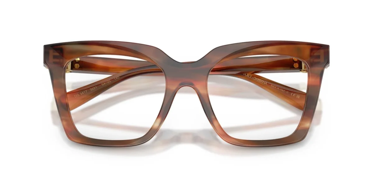 Dolce & Gabbana DG3417 3221 - Striped Brown