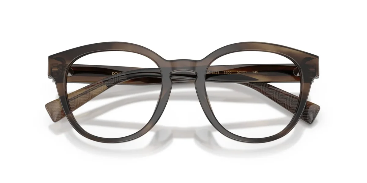 Dolce & Gabbana DG3421 3200 - Striped Tabacco
