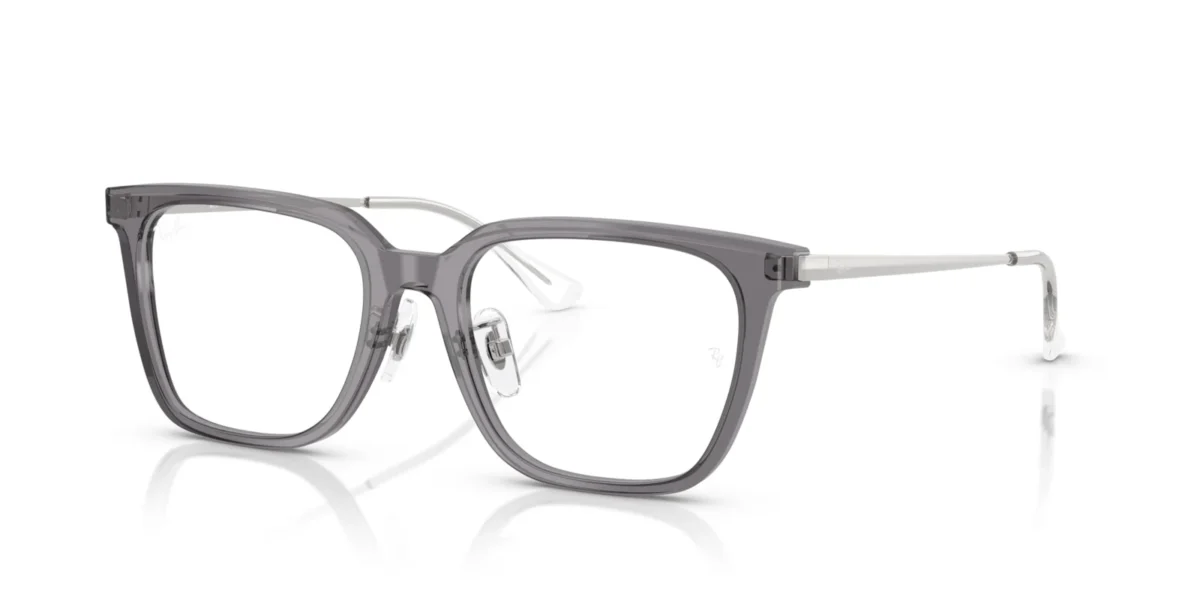 Ray-Ban RX5442D 8268 - Transparent Grey - Temple color: Silver