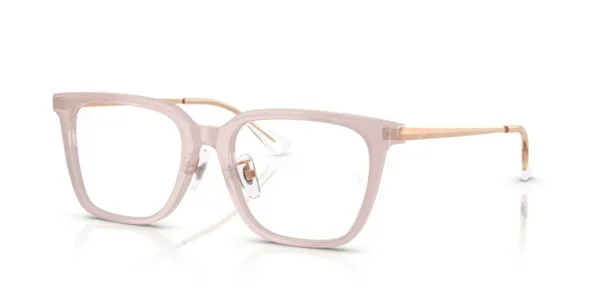 Ray-Ban RX5442D 8438 - Light Brown - Temple color: Rose Gold