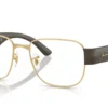 Ray-Ban RX6532 2500 - Arista Gold Temple color: Sand Brown