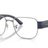 Ray-Ban RX6532 3189 - Gunmetal Temple color: Sand Dark Blue