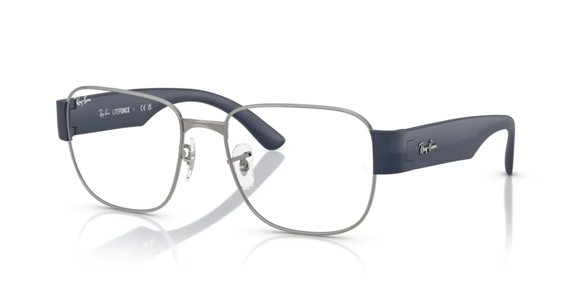 Ray-Ban RX6532 3189 - Gunmetal Temple color: Sand Dark Blue