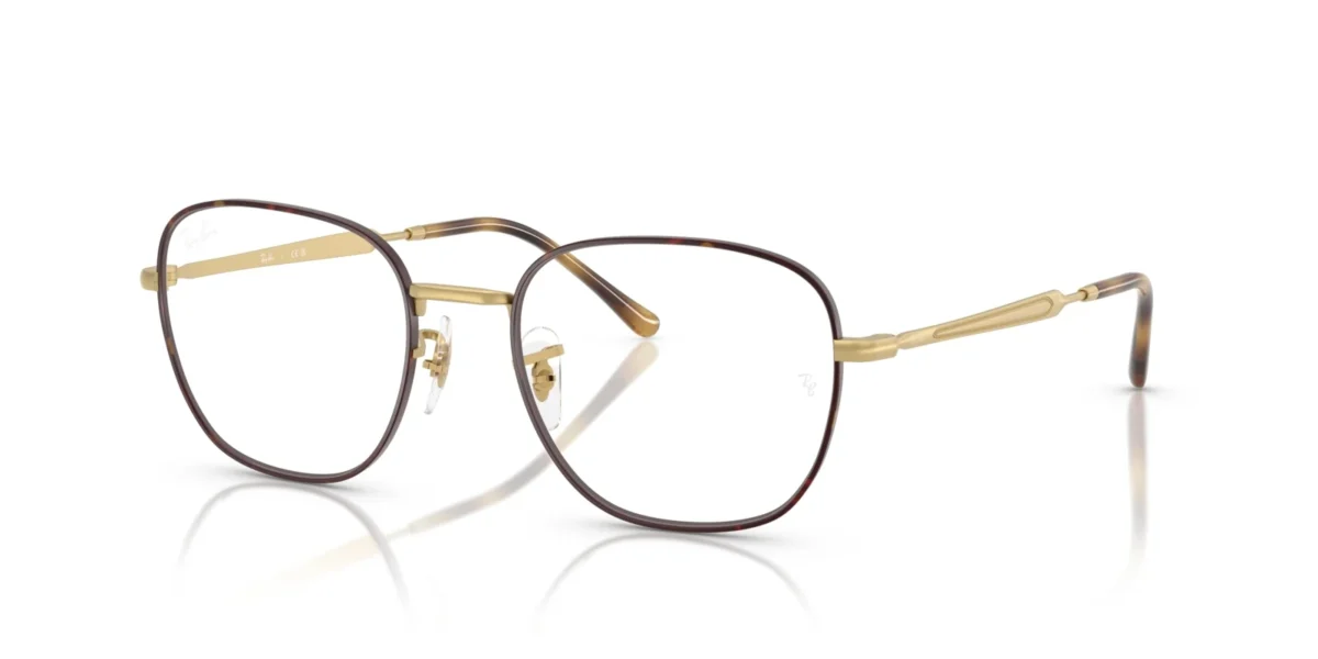 Ray-Ban RX6534 3188 - Matte Havana on Matte Gold