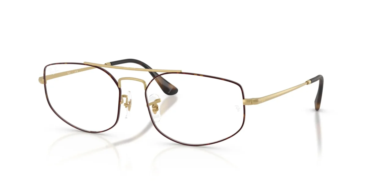 Ray-Ban RX6545 3188 - Matte Havana on Matte Arista Gold