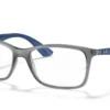 Ray-Ban RX7047 5769 - Transparent Grey - Temple color: Blue