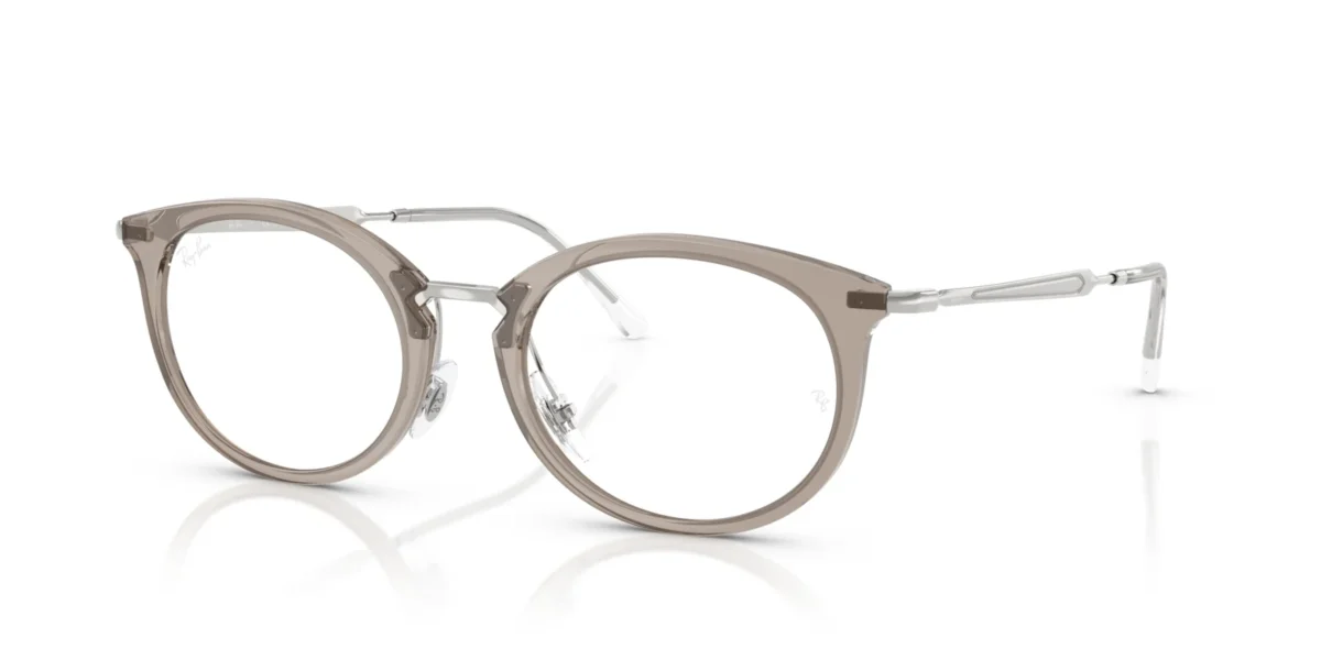 Ray-Ban RX7255 8125 - Transparent Grey - Temple color: Silver