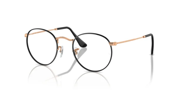 Ray-Ban RX3447V 3173 - Black on Rose Gold
