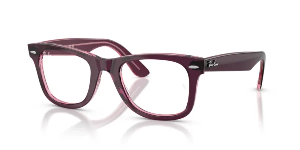 Ray-Ban RX4340V 8364 - Violet on Transparent Pink