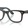 Ray-Ban RX4340V 8366 - Brown on Transparent Blue