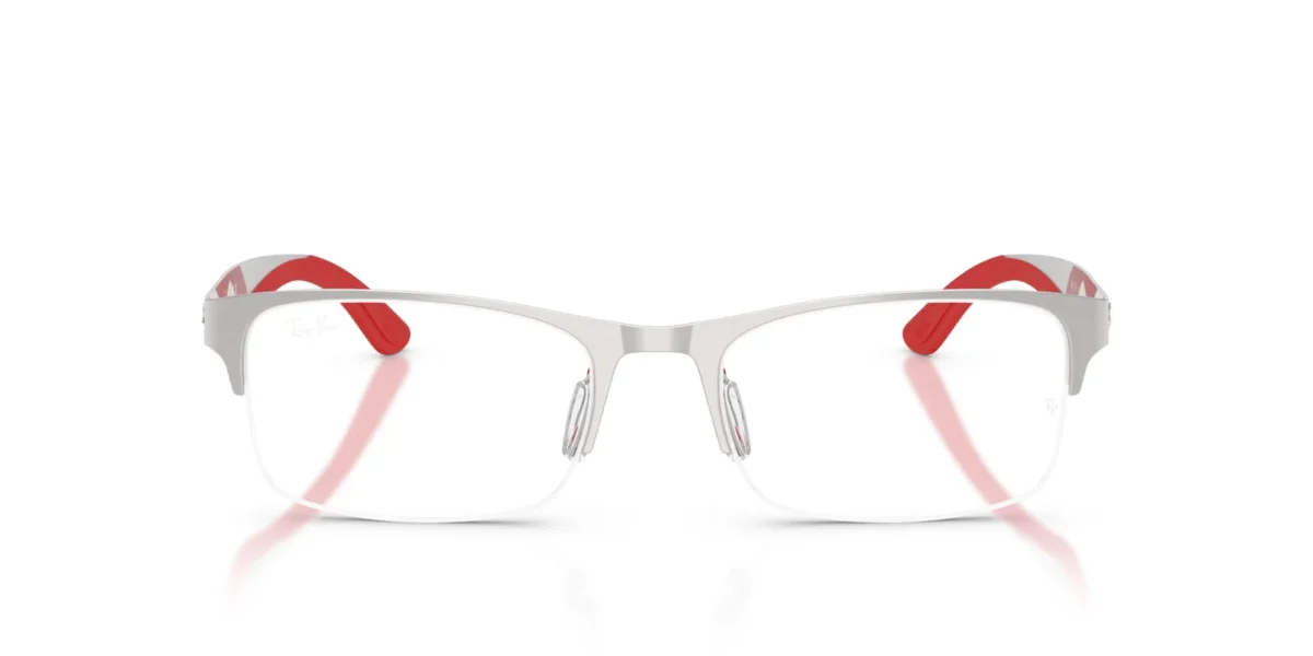 Ray-Ban 7551 Eyeglasses3219 - Silver - Clear / 54 Ray-Ban RX5421 2001 Transparent Rectangular Prescription  main image 3