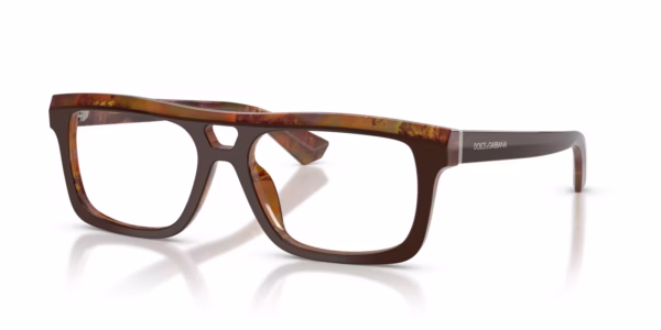 Dolce & Gabbana DG3430 3456 - Top Brown / Pearl Gold & Brown
