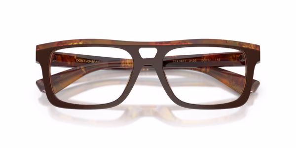 Dolce & Gabbana DG3430 3456 - Top Brown / Pearl Gold & Brown