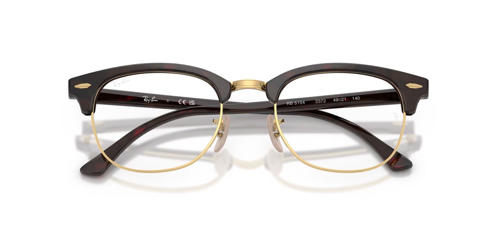 Ray-Ban Rx5154 Clubmaster 16 Ray-Ban RX5154 2372 - Red Havana