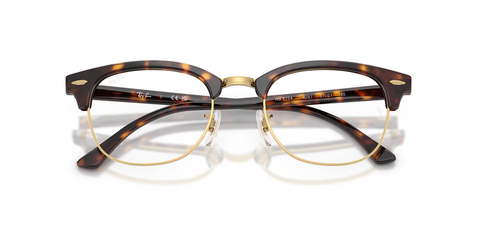 Ray-Ban Rx5154 Clubmaster 22 Ray-Ban RX5154 8287 - Havana & Gold