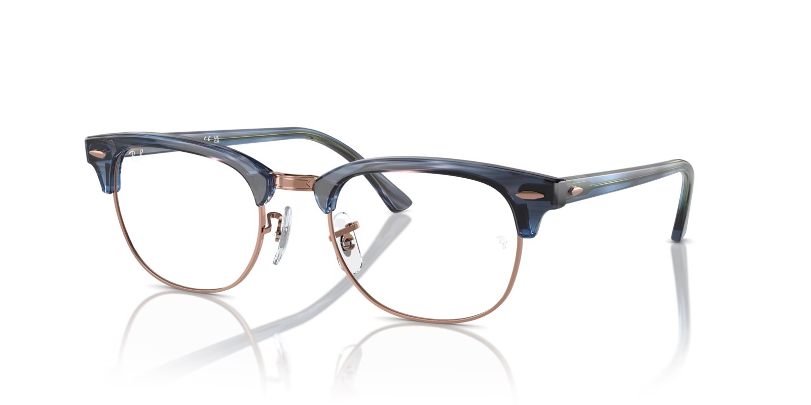 Ray-Ban Rx5154 Clubmaster 26 Ray-Ban RX5154 8374 - Stripe Blue