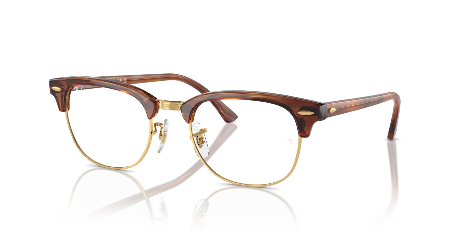 Ray-Ban Rx5154 Clubmaster 29 Ray-Ban RX5154 8375 - Stripe Brown