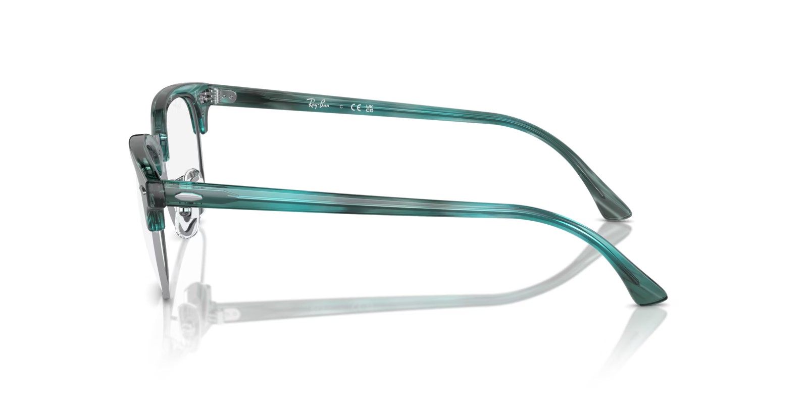 Ray-Ban Rx5154 Clubmaster 33 Ray-Ban RX5154 8377 - Stripe Green