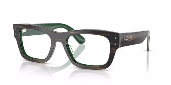 Ray-Ban RX7683V 8392 - Striped Green on Green