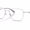 Coach HC5205 9001 - Satin Silver eyeglasses angle view