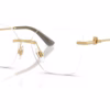 Dolce&Gabbana DG1363 02 - Gold eyeglasses angle view
