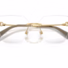 Dolce&Gabbana DG1363 02 - Gold eyeglasses angle view
