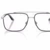 Dolce&Gabbana DG1364 1324 - Silver/Matte Black eyeglasses front view