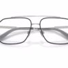 Dolce&Gabbana DG1364 1324 - Silver/Matte Black eyeglasses angle view
