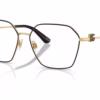 Dolce&Gabbana DG1366 1334 - Gold/Black eyeglasses angle view