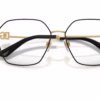 Dolce&Gabbana DG1366 1334 - Gold/Black eyeglasses angle view