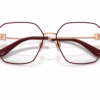 Dolce&Gabbana DG1366 1351 - Pink Gold/Bordeaux eyeglasses angle view