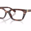 Dolce&Gabbana DG3436 3222 - Dark Red Havana eyeglasses angle view