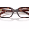 Dolce&Gabbana DG3436 3222 - Dark Red Havana eyeglasses angle view