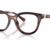 Dolce&Gabbana DG3437 3222 - Dark Red Havana eyeglasses angle view