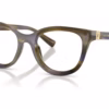 Dolce&Gabbana DG3437 3447 - Striped Olive eyeglasses angle view