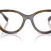 Dolce&Gabbana DG3437 3447 - Striped Olive eyeglasses front view