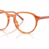 Dolce&Gabbana DG3444 3483 - Camel On Striped Ginger eyeglasses angle view